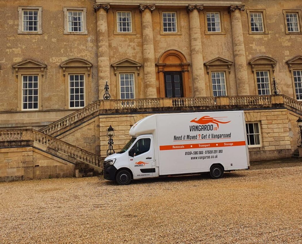 Vangaroo van outside big house